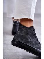 Dámské Tenisky Big Star Vysoké Zateplené Černé model 21595947 - Big Star Shoes