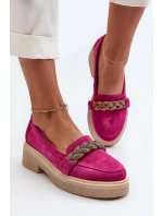 Dámské semišové mokasíny s ozdobou model 21652525 - Zazoo