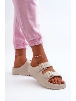 Dámské Pěnové Žabky Na Platformě Béžové model 21665260 - EVENTO Dámské Pěnové Žabky Na Platformě Béžové model 21665260 - EVENTO