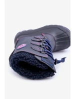 Vysoké Teplé Dětské Sněhule Se Stahováním Modré Lee Cooper LCJ-24-44-2843K