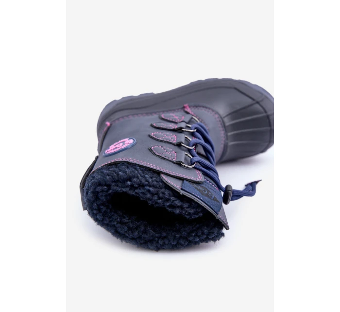 Vysoké Teplé Dětské Sněhule Se Stahováním Modré Lee Cooper LCJ-24-44-2843K