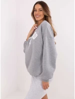 Mikina EM BL 617 model 20811691 melange šedá - FPrice Mikina EM BL 617 model 20811691 melange šedá - FPrice