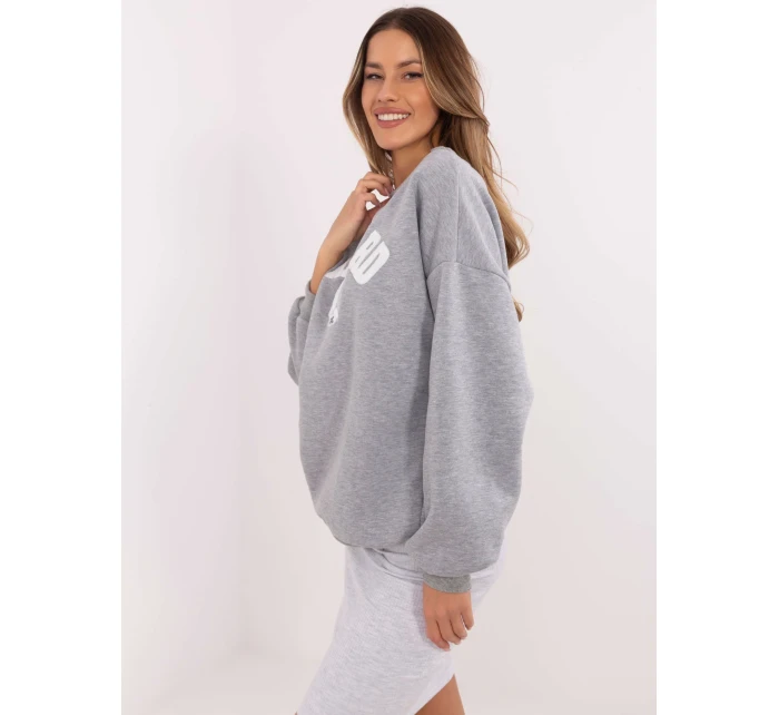 Mikina EM BL 617 model 20811691 melange šedá - FPrice Mikina EM BL 617 model 20811691 melange šedá - FPrice