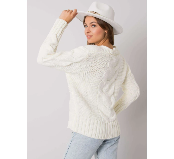 Sweter LC SW model 21294256 ecru - FPrice Sweter LC SW model 21294256 ecru - FPrice