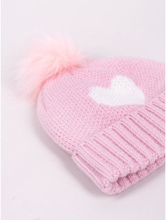 Dívčí zimní čepice model 17957076 Pink - Yoclub