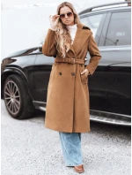 Dámský zimní kabát klasický trenčkot hnědý FashionStreet NY0761