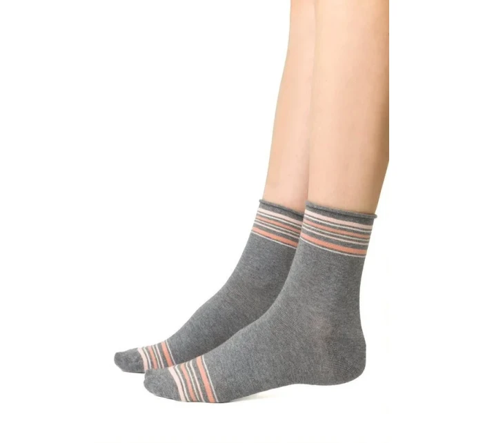 Vzorované netlačící ponožky Steven art.099 35-40