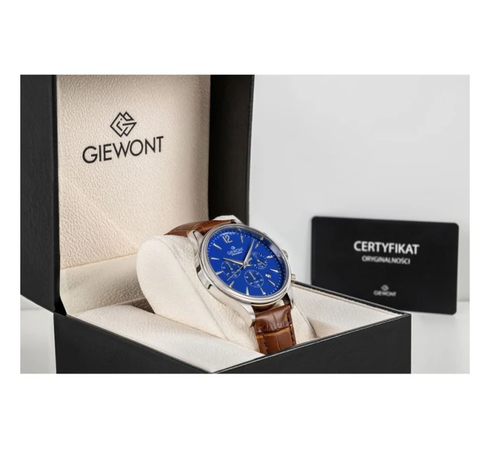 Pánské hodinky Giewont Chronograph Sapphire Brown and Blue GW6310-A5