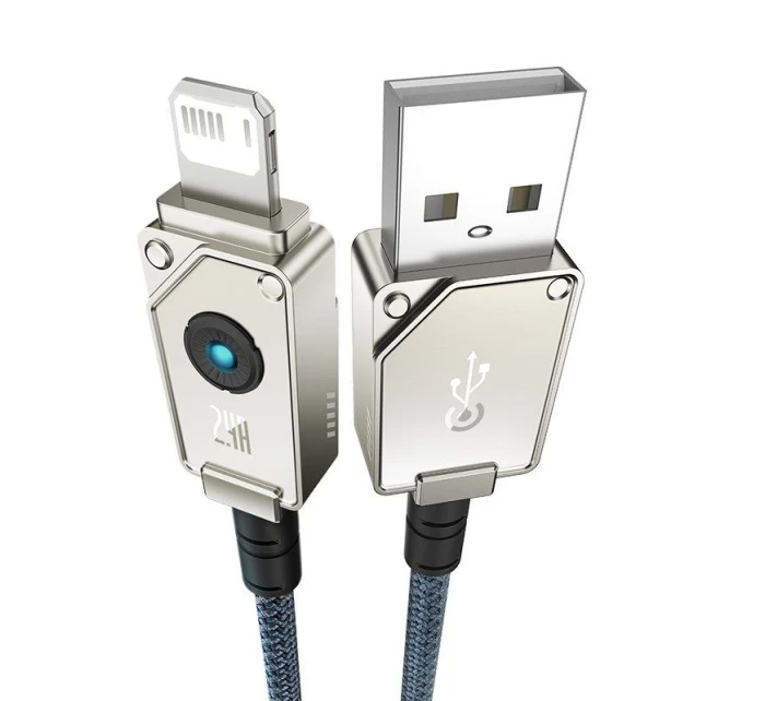 Baseus Nezlomitelný kabel USB-IP 2,4A 1m (bílý)