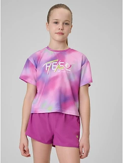 Dívčí rychleschnoucí sportovní tričko model 22210019 dětské - 4F