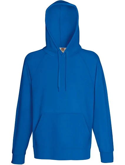 Fruit of the Loom Lightweight Hooded Sweat Pánská raglánová mikina s kapucí 16.2140 royal blue Fruit of the Loom Lightweight Hooded Sweat Pánská raglánová mikina s kapucí 16.2140 royal blue