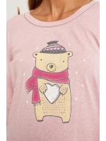 Italian Fashion Baula long barva: melanžově růžová