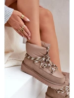 Semišové Sněhule Dámské S   Taupe model 21679986 - D.Franklin