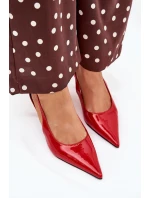 Lakované Lodičky Na Jehlovém Podpatku S Červené model 21704620 - Boto Lakované Lodičky Na Jehlovém Podpatku S Červené model 21704620 - Boto
