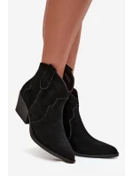 Nazouvací dámské kozačky z přírodního semiše černé model 21713735 - Boto Nazouvací dámské kozačky z přírodního semiše černé model 21713735 - Boto