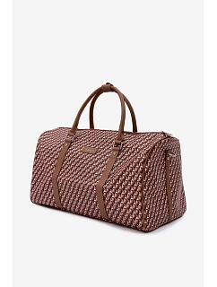 Vzorovaná hnědá cestovní taška Suelle