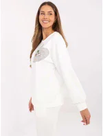 Bluza DHJ BL model 20857399 ecru - FPrice Bluza DHJ BL model 20857399 ecru - FPrice