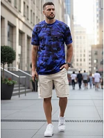 Pánské modré moro tričko Dstreet model 21978143 - FashionStreet