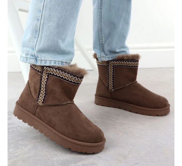 Dámské sněhule semišové hnědé Potocki model 21906182