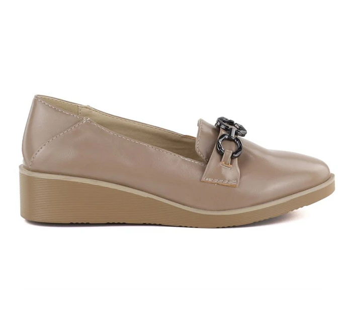 Dámské polobotky na klínovém podpatku s béžové barvy M.Daszynski model 22068852 - M. Daszyński Dámské polobotky na klínovém podpatku s béžové barvy M.Daszynski model 22068852 - M. Daszyński