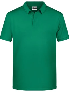 Daiber 8010 Pánské piqué polo z bio bavlny 02.8010 irish green