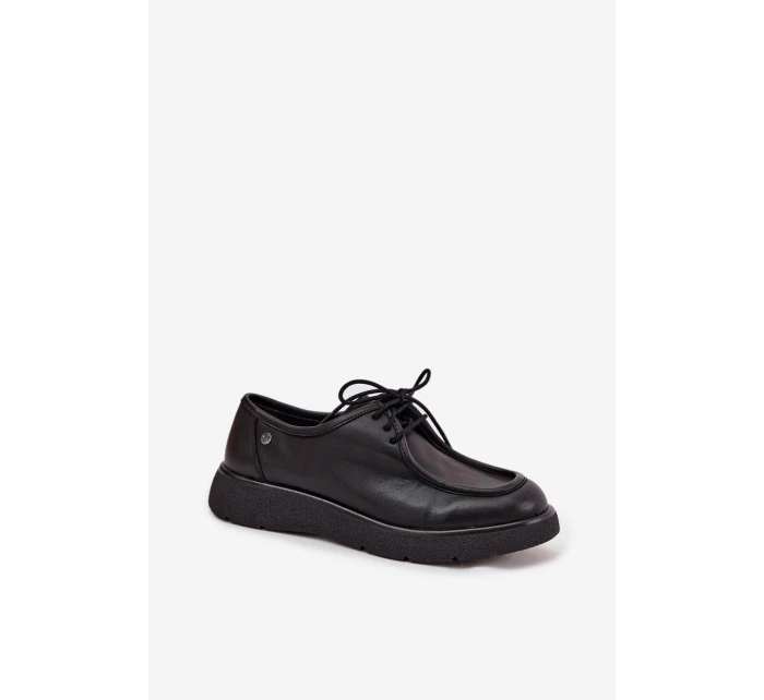 Kožené dámské polobotky Maciejka K7189-01 Černé