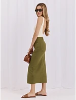 Spódnica HM SD model 22174492 khaki - FPrice Spódnica HM SD model 22174492 khaki - FPrice