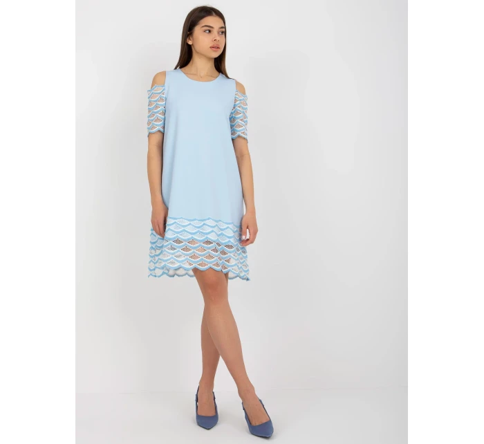 LK SK 506654 šaty.52 světle modrá