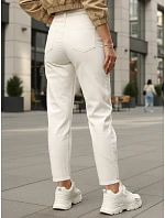 Dámské džíny UY2860 krémové - FashionStreet