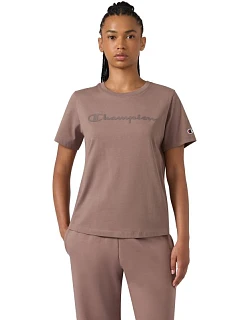 Koszulka damska Short Sleeve ciemny beż model 22556312 - CHAMPION