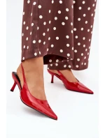 Lakované Lodičky Na Jehlovém Podpatku S Červené model 21704620 - Boto Lakované Lodičky Na Jehlovém Podpatku S Červené model 21704620 - Boto
