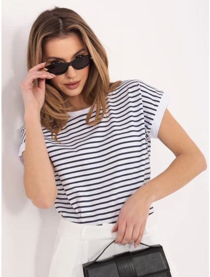 T shirt RV TS model 22020731 biało granatowy - FPrice