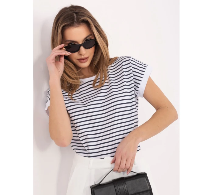 T shirt RV TS model 22020731 biało granatowy - FPrice