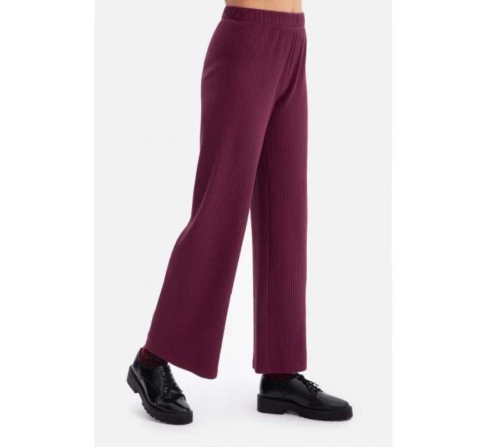 Kalhoty z úpletu švestka model 21379844 - BeWear Kalhoty z úpletu švestka model 21379844 - BeWear