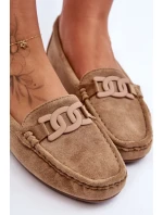 Dámské módní semišové mokasíny hnědé Rabell Dámské módní semišové mokasíny hnědé Rabell