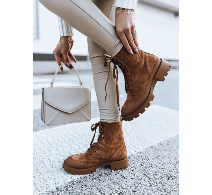 Dámské kozačky camel Dstreet model 21971613 - FashionStreet