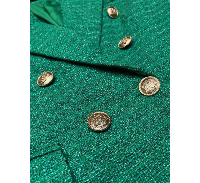Zelené dvouřadové sako s knoflíky (AG3-1981)