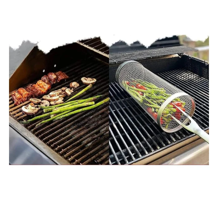 Košík na grilování zeleniny 9x9x20 cm