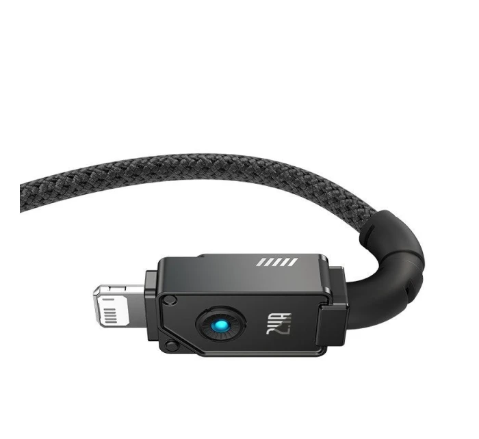 Baseus Nezlomitelný kabel USB-IP 2,4A 1m (černý)