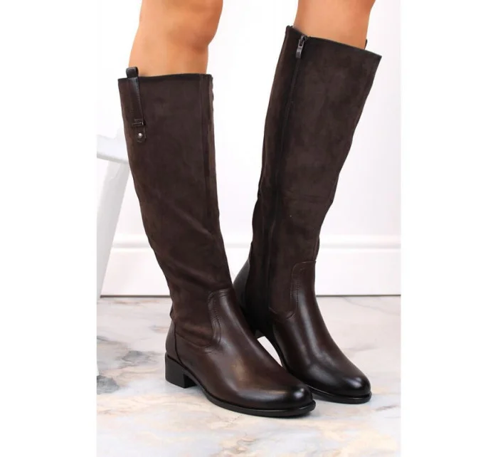 Jezzi W JEZ410B hnědé zateplené boty