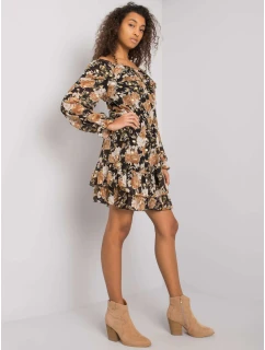 Šaty DHJ SK  černá a béžová model 16300293 - FPrice