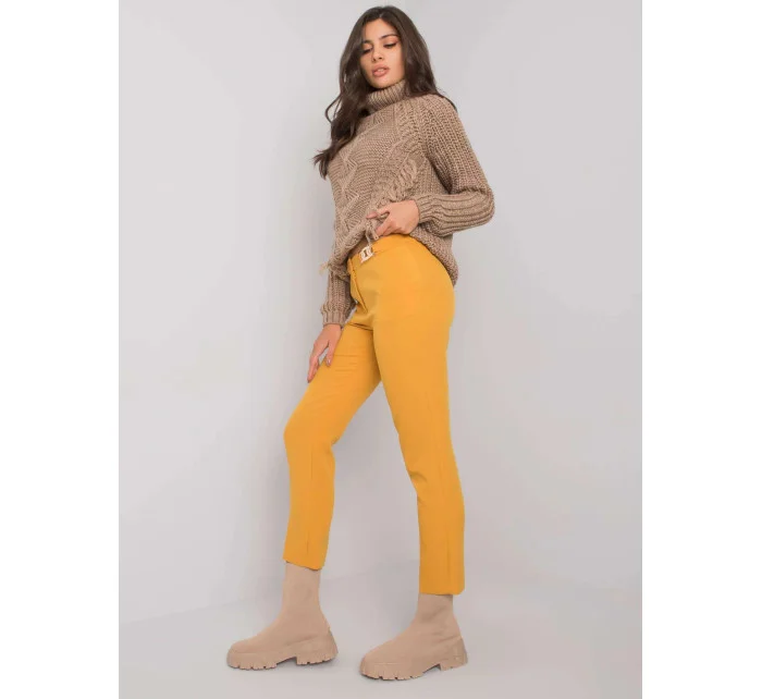 Dámské kalhoty LC SP 22K 5001.81P Tmavě žlutá - FPrice Dámské kalhoty LC SP 22K 5001.81P Tmavě žlutá - FPrice