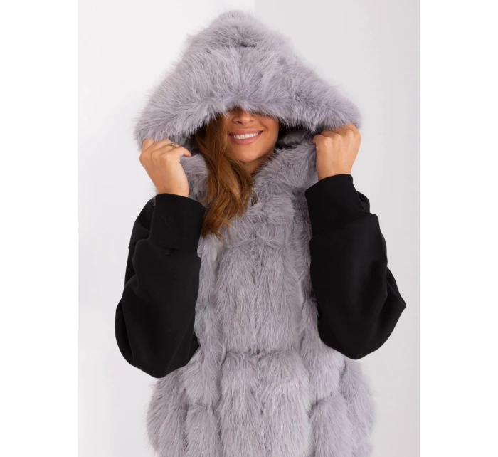 Dámská vesta AT KZ 2379.96P šedá - Wool Fashion Dámská vesta AT KZ 2379.96P šedá - Wool Fashion