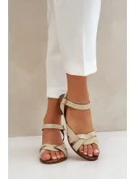 Sandály na podpatku model 210706 Step in style Sandály na podpatku model 210706 Step in style