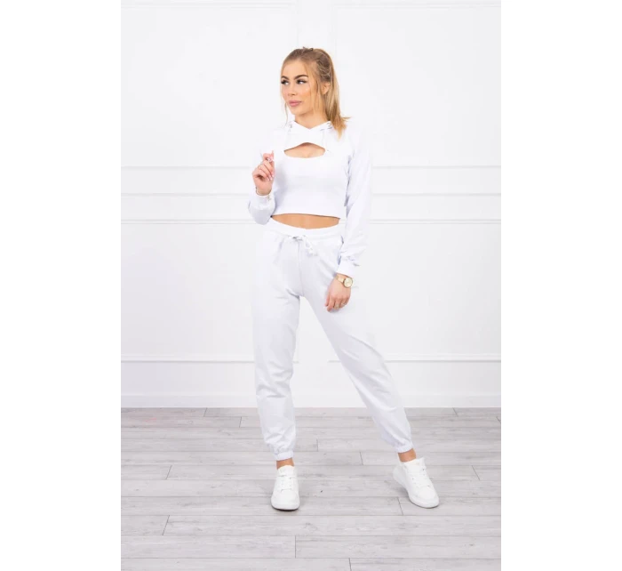 Bavlněná 3dílná souprava bílá