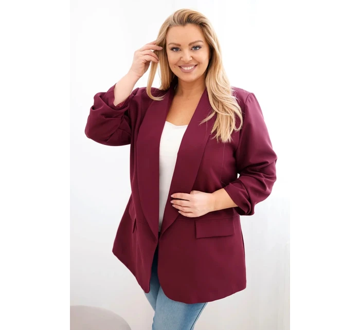 Dámská elegantní bunda Plus Size model 21859289 - K-Fashion Dámská elegantní bunda Plus Size model 21859289 - K-Fashion