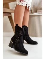 kotníčkové boty na podpatku z se na zip černé model 21667313 - Boto kotníčkové boty na podpatku z se na zip černé model 21667313 - Boto