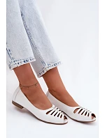 baleríny z přírodní kůže  Bílá model 22123128 - Maciejka