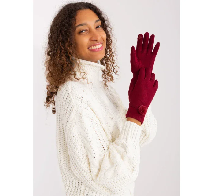 AT RK 23904 rukavice.26 bordó