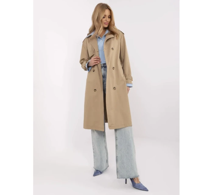 Płaszcz NM PL ciemny bezowy model 20989495 - FPrice Płaszcz NM PL ciemny bezowy model 20989495 - FPrice